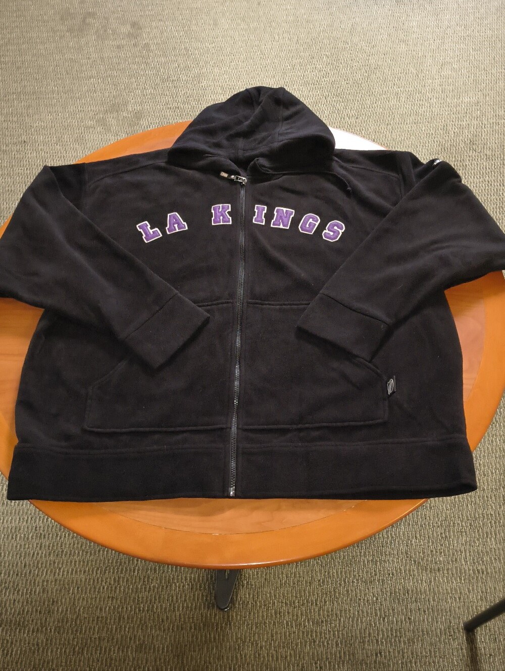 Los Angeles Kings NHL CCM Black Fleece Full Zip Hoodie Women's 2XL